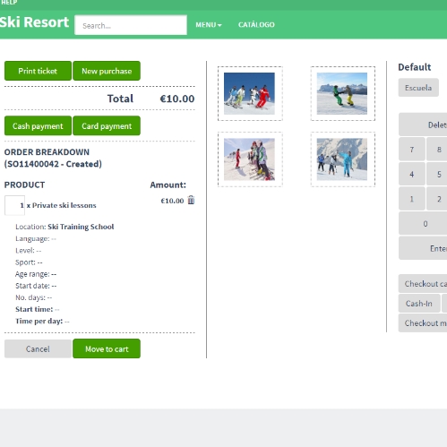 Venta presencial en la tienda